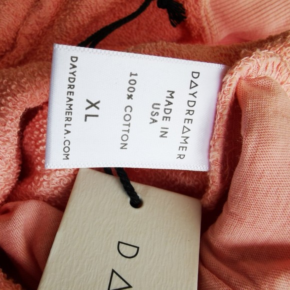 NWT Daydreamer Tie Dye Jogger Pants in Peach Combo Size X-Large Cotton Drawstrin - Picture 6 of 13